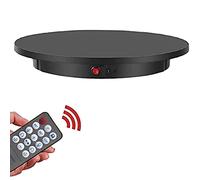 GYKOZY Plateau tournant électrique pour Photographie, 23,6 Pouces, Plateforme rotative Automatique à 360° avec télécommande, pour Tournage vidéo, présentation de Bijoux, Figurines d'anime, Montres