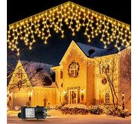 GYLEFY 10M Guirlande Lumineuse Extérieure pour Déco Noël, Blanc Chaud