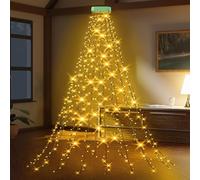 GYLEFY Guirlande Lumineuse Sapin de NoëL, 3M *16 Branche 480LED-Blanc Chaud | Guirlande Lumineuse Extérieure en PVC, avec 8 Modes d'Éclairage et une Minuterie, Idéale pour Décorer le Sapin de Noël