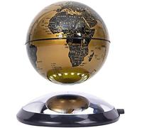 GYLEJWH Créatif Globe Terrestre Lumineux Flottant Magnétique Levitation Globe avec pour Décorations Maison Et Lebureau,Métallique
