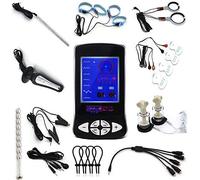GYLEJWH Electro Shock Sex Toys Bornes De Ventouse Titiller Plug Anal Cathéter Coussins De Massage Sonore Penisringe Adultes Stimulation Électrique SM pour Hommes Femmes Couple