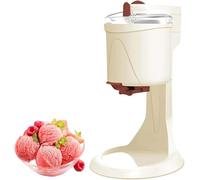 GYLFZDQ Machine à Glace Italienne, Machine à Glace Domestique, Grande capacité de 1 000 ML, Peut préparer 6 à 8 Cornets à la Fois, revêtement en Aluminium de qualité Alimentaire Beige,27 * 42.5cm