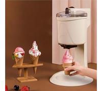 GYLFZDQ Sorbetière, Machine à crème glacée Molle, Grande capacité 1 000 ML, revêtement en Aluminium de qualité Alimentaire, antirouille, pour Boules et Cornets de Glace Beige,27 * 42.5cm