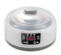 GYLFZDQ Yaourtière 36 Heures avec contrôle de la température et minuterie, yaourtière 1,2 L avec écran LED, yaourtière multifonctionnelle en Acier Inoxydable pour Un Usage Domestique White,12L