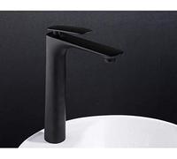 GYLHBQEGB Robinets de Cuisine Robinet de Salle de Bain Noir en Laiton Massif Salle de Bains évier Massif mitigeur Bain Chaud et Froid mitigeur évier Cascade robinets