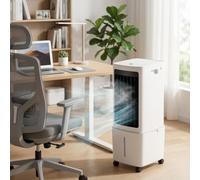 GYLRFA Refroidisseur d'air évaporatif Portable 1000 CFM Swamp Cooler avec 12L Tank Télécommande 7.5H Minuterie Ventilateur oscillant Air Froid pour Grand Bureau de Chambre Refroidissement Silencieux