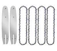 GYLXL Chaîne de tronçonneuse 8 pouces à efficacité coupe améliorée avec dents guidage 33 DL, 3/8" faible pas et 0,050" d'épaisseur for scies électriques,0224