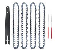 GYLXL Ensemble de chaîne et plaque guidage en acier 8 pouces, adapté aux tronçonneuses électriques, utilisé for l'exploitation forestière l'élagage. Pièces scie électrique,0224