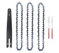 GYLXL Ensemble de chaîne et plaque guidage en acier 8 pouces, adapté aux tronçonneuses électriques, utilisé for l'exploitation forestière l'élagage. Pièces scie électrique,0224