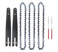 GYLXL Ensemble de chaîne et plaque guidage en acier 8 pouces, adapté aux tronçonneuses électriques, utilisé for l'exploitation forestière l'élagage. Pièces scie électrique,0224