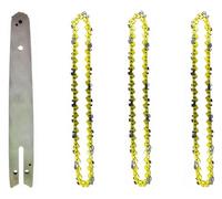 GYLXL Guide-chaîne de tronçonneuse 8 pouces et ensemble chaîne scie, maillon d'entraînement 45, électrique 1/4''P for sans balais, coupe-bois, rechange,0224