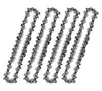 GYLXL Nouvelle mini chaîne de tronçonneuse en acier 4/6 pouces, dorée/argentée, accessoire scie d'élagage électrique, remplacement for outil jardin,0224