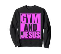 Gym and Jesus Christian Trainer Grace God Athlete Lifting Sweatshirt