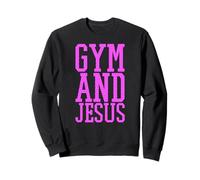 Gym and Jesus Christian Trainer Grace God Athlete Lifting Sweatshirt