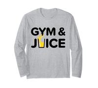 Gym and Juice Drôle Entraînement Sain Jus Fitness Diet Manche Longue