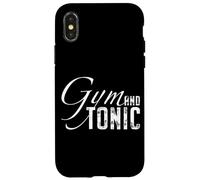 Gym and Tonic Buveur de Gin Fitness Cocktail Lover Workout Coque pour iPhone X/XS