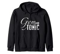 Gym and Tonic Buveur de Gin Fitness Cocktail Lover Workout Sweat à Capuche