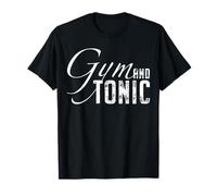 Gym and Tonic Buveur de Gin Fitness Cocktail Lover Workout T-Shirt