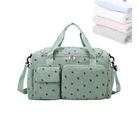 Gym Bag, Large Capacity Sports Bag with Shoe Compartment, Travel Duffel for Women and Girls, Lightweight Portable Training Tote for Fitness and Weekend Trips, 18.9x9.45x10.63 inches