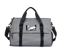 Gym Bag Sac de Sport for Femmes, Sac, Natation Sec et Humide, Grand Tapis Yoga en Nylon imperméable avec Compartiment à Chaussures, Voyage léger for Week-End(Light Grey)