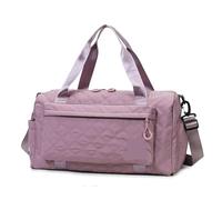 Gym Bag Sac polochon de Voyage à Poche Avant for Femmes, Sac Sport bandoulière, Week-End, Bagage Main étanche, Cabine d'aéroport(Dark Purple)