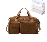 Gym Bag, Sports Bag with Shoes Compartment, Portable Training Supplies, Travel Accessories for Women, Large Capacity, Sturdy Construction, 18.9x9.45x10.63 inches