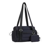 Gym Bag, Swimming Travel Duffel Tote, Large Capacity Carry on with Dry-Wet Separation, Ideal for Weekenders, Sports, and Fitness Travel, 11.42x4.17x7.87 inches, Black, Pink