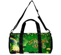 Gym Bag Travel Duffel Bag Sports Tote Bag for Women and Men,St. Patricks Day Leaves,Shoulder Strap Carry on Bag