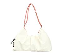 Gym Bags Male Shoulder Packing Fitness Yoga Travel Bolsas for The Weekend Large Women's Shoe Pocket Men Female Swimming Sports pour La Gym, Le Fitness, Le Week-End(White)