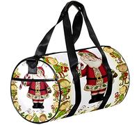 Gym Bags Small Duffel Bag Sports Tote for Yoga,Christmas Tree Cartoon Santa,Outdoor Fitness Bags Carry on Bag