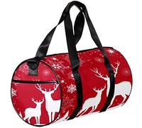 Gym Bags Small Duffel Bag Sports Tote for Yoga,Christmas Tree Deer,Outdoor Fitness Bags Carry on Bag