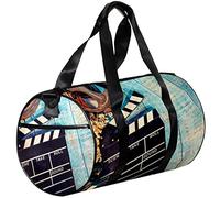 Gym Bags Small Duffel Bag Sports Tote for Yoga,Colorful Wooden Movie,Outdoor Fitness Bags Carry on Bag