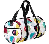 Gym Bags Small Duffel Bag Sports Tote for Yoga,Cupcake Sweet Christmas,Outdoor Fitness Bags Carry on Bag