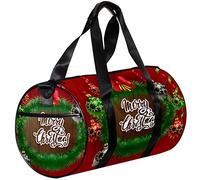 Gym Bags Small Duffel Bag Sports Tote for Yoga,Decorative Christmas Pattern,Outdoor Fitness Bags Carry on Bag