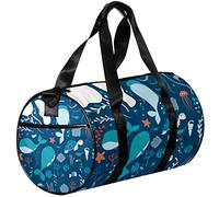 Gym Bags Small Duffel Bag Sports Tote for Yoga,Deep Sea Fish,Outdoor Fitness Bags Carry on Bag