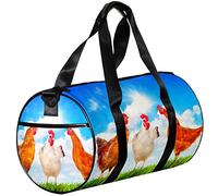 Gym Bags Small Duffel Bag Sports Tote for Yoga,Farm Hen,Outdoor Fitness Bags Carry on Bag
