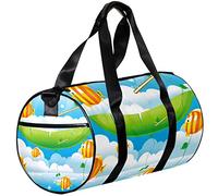 Gym Bags Small Duffel Bag Sports Tote for Yoga,Fish Sea Blue Sky,Outdoor Fitness Bags Carry on Bag