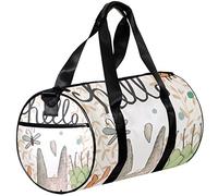Gym Bags Small Duffel Bag Sports Tote for Yoga,Hello Bee Rabbit,Outdoor Fitness Bags Carry on Bag