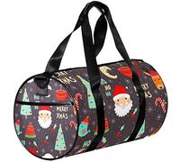 Gym Bags Small Duffel Bag Sports Tote for Yoga,Merry Christmas Cartoon Pattern,Outdoor Fitness Bags Carry on Bag