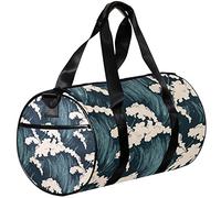 Gym Bags Small Duffel Bag Sports Tote for Yoga,Ocean Waves,Outdoor Fitness Bags Carry on Bag