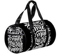 Gym Bags Small Duffel Bag Sports Tote for Yoga,Take Time to Make Your Soul Happy,Outdoor Fitness Bags Carry on Bag