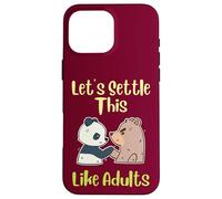 Gym Biceps Let's Settle This Like Adults Citation Arm-Wrestling Coque pour iPhone 16 Pro Max