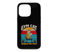 Gym Cat Juger Your Form Fitness Workout Coque pour iPhone 13 Pro