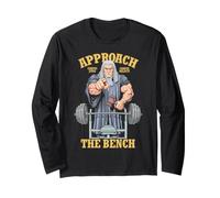 Gym Chest Day Judge Approach The Bench Muscle Workout Manche Longue