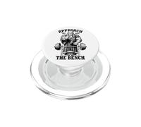 Gym Chest Day Judge Approach The Bench Muscle Workout PopSockets PopGrip pour MagSafe