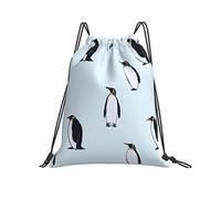 Gym Cordon Sac À Dos 36x42cm, Manchot Garçons Extérieure Petit Sac À Dos, pour Hommes, La Maternelle, Femmes, Natation