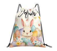 Gym Cordon Sac À Dos Bienvenue Aux Œufs De Pâques, Lapin ! Portable Extérieure Petit Sac À Dos, pour Femmes, Natation, Hommes, 36x42cm