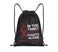 Gym Cordon Sac À Dos dans Cette Famille, Personne Ne Se Bat Seul. Sensibilisation Aux Anévrismes Cérébraux Filles Garçons Sac De Piscine, pour Hommes, École, Yoga, 36x42cm