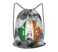 Gym Cordon Sac À Dos Ira Irlandais Portable Lavable Sac À Cordon De Sport, pour Anniversaire, Femmes, Yoga, 36x42cm