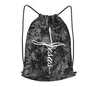 Gym Cordon Sac À Dos Jésus Christianisme Portable Étanche Sac De Plage, pour Femmes, Hommes, Le Sport, 36x42cm